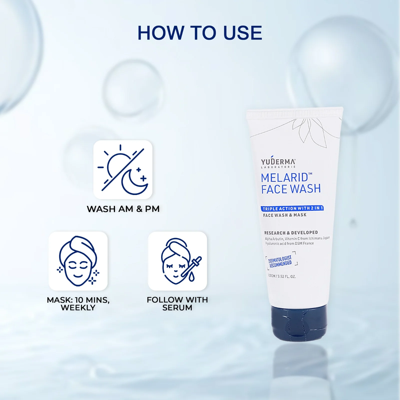 Melarid Triple Action Face Wash - Image 4
