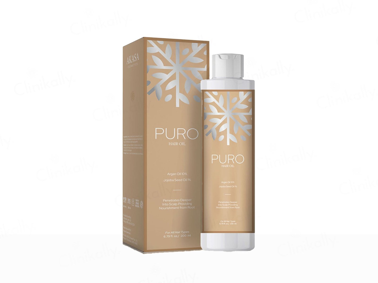 Akasa Cosmetics Puro Argan & Jojoba Seed Scalp Nourishment Hair Oil (200ml)
