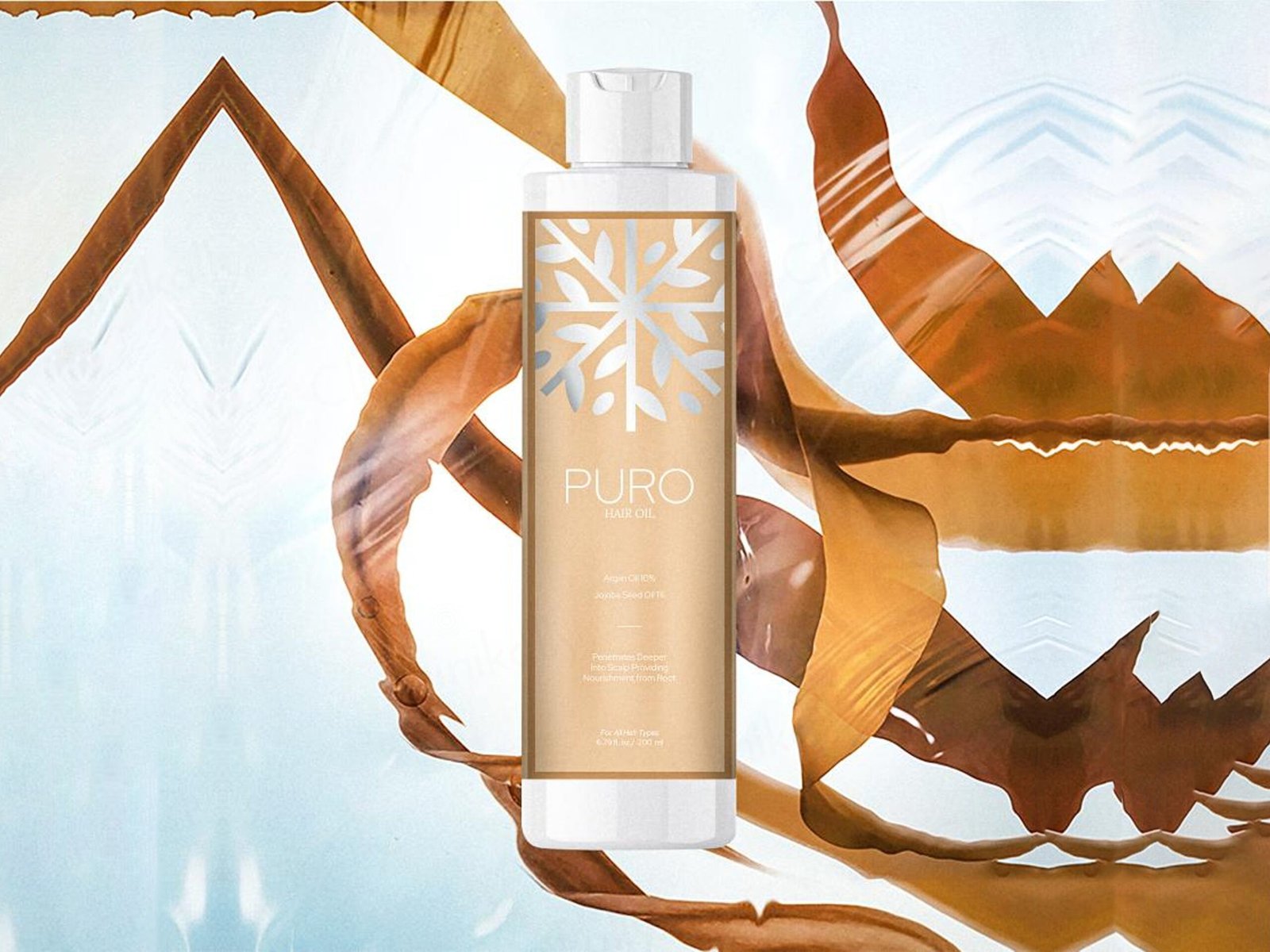 Akasa Cosmetics Puro Argan & Jojoba Seed Scalp Nourishment Hair Oil (200ml) - Image 2